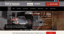 Desktop Screenshot of hvtruckcapstrailersandliners.com